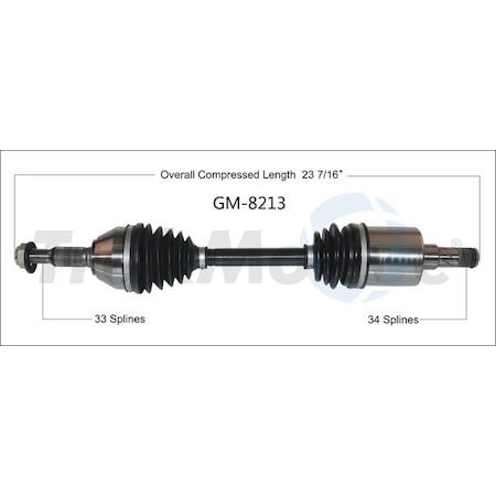Surtrack Axle Cv Axle Shaft, Gm-8213 GM-8213